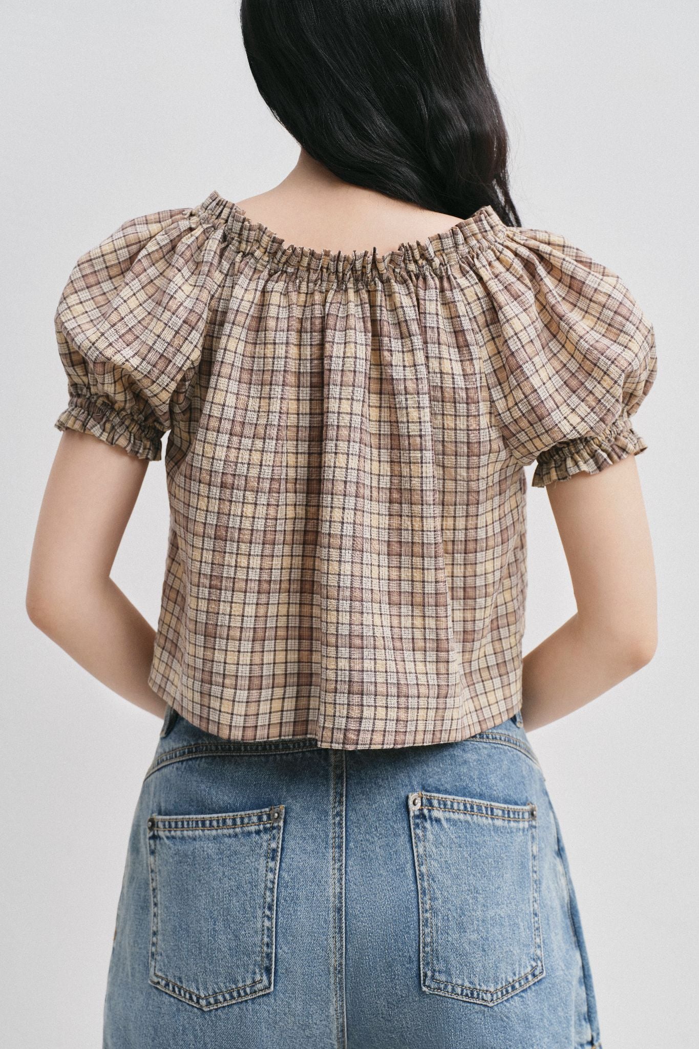  Áo kiểu - Puff Sleeve Top - LIBÉ 7808 
