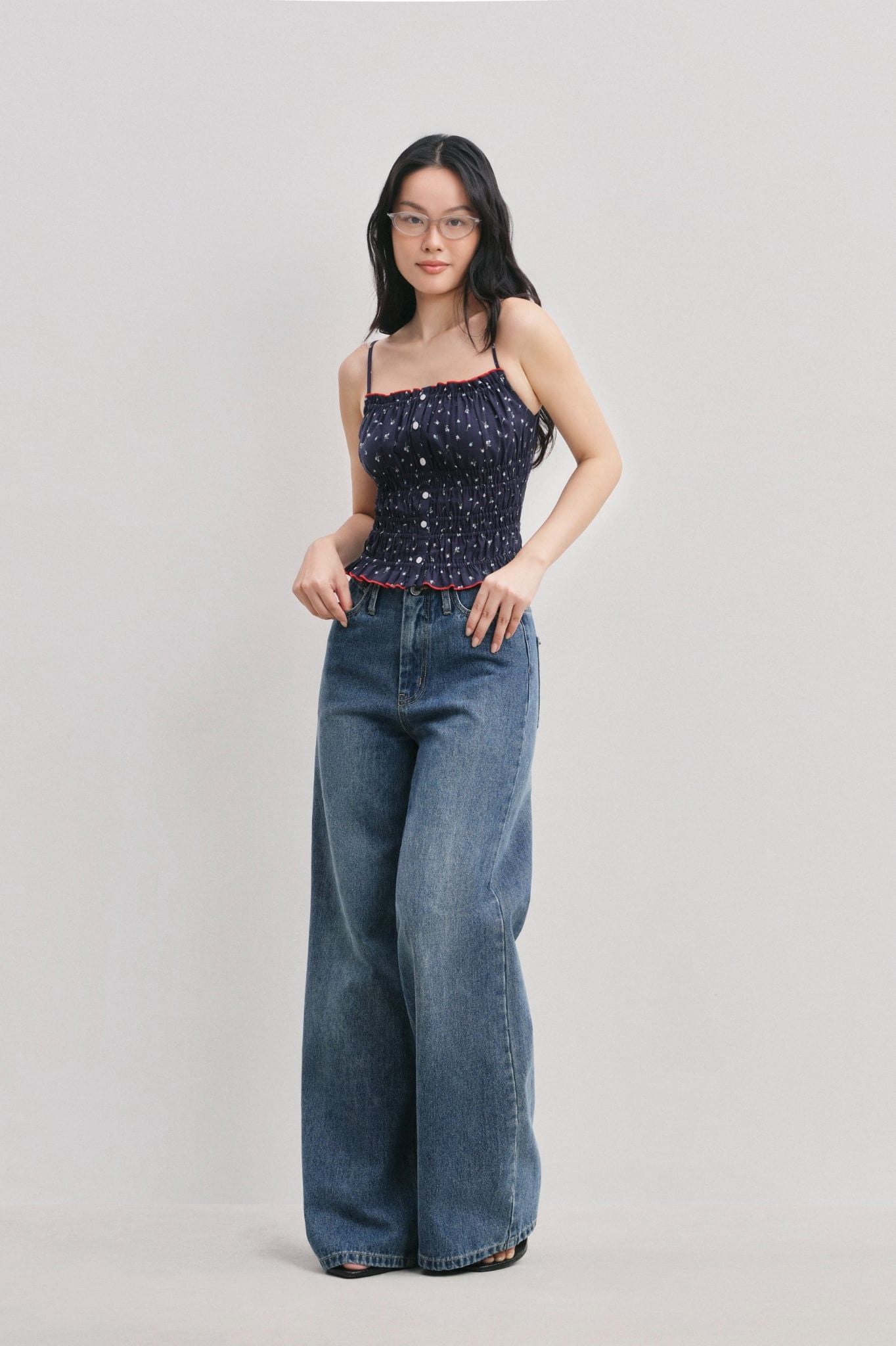  Áo dây kiểu - Ruched Cami - LIBÉ 7834 
