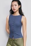  Áo kiểu - Rib Button Down Top - LIBÉ 7850 