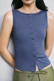  Áo kiểu - Rib Button Down Top - LIBÉ 7850 