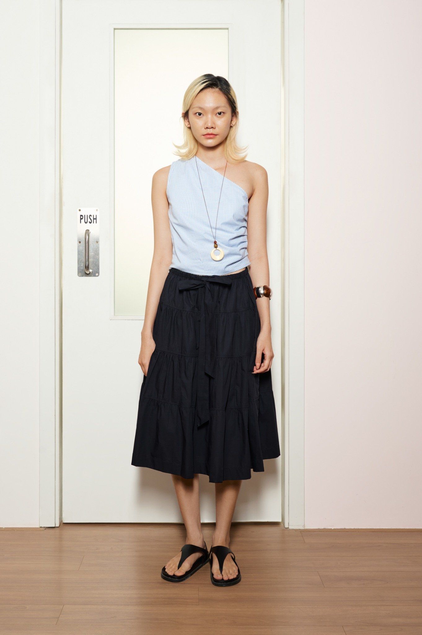  Black Mid-length Skirt 