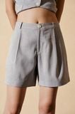  Grey Pleated Shorts 