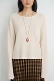  Beige Long Sleeve Top 