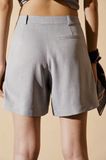  Grey Pleated Shorts 