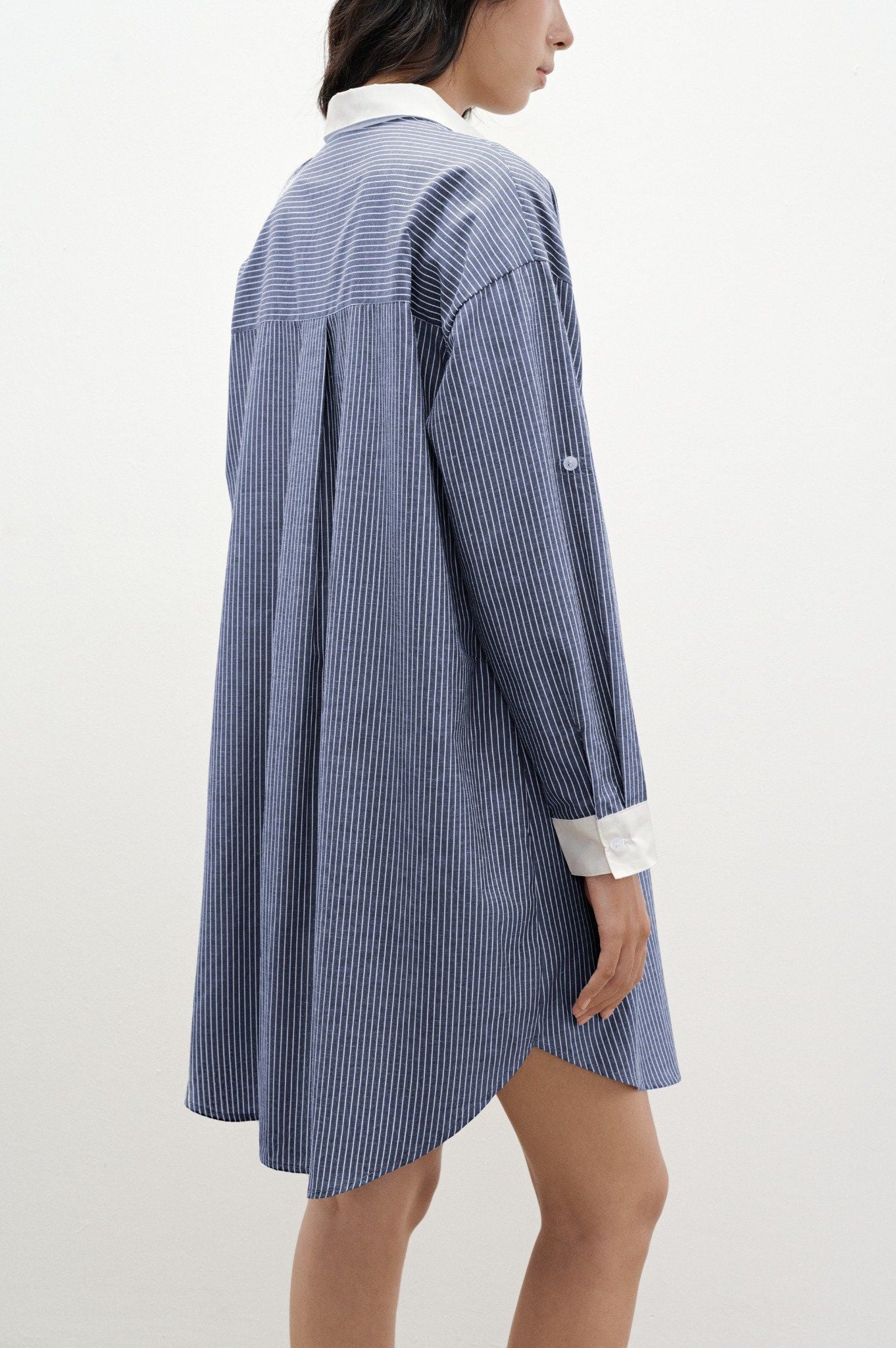  Oversized Mini Shirt Dress 