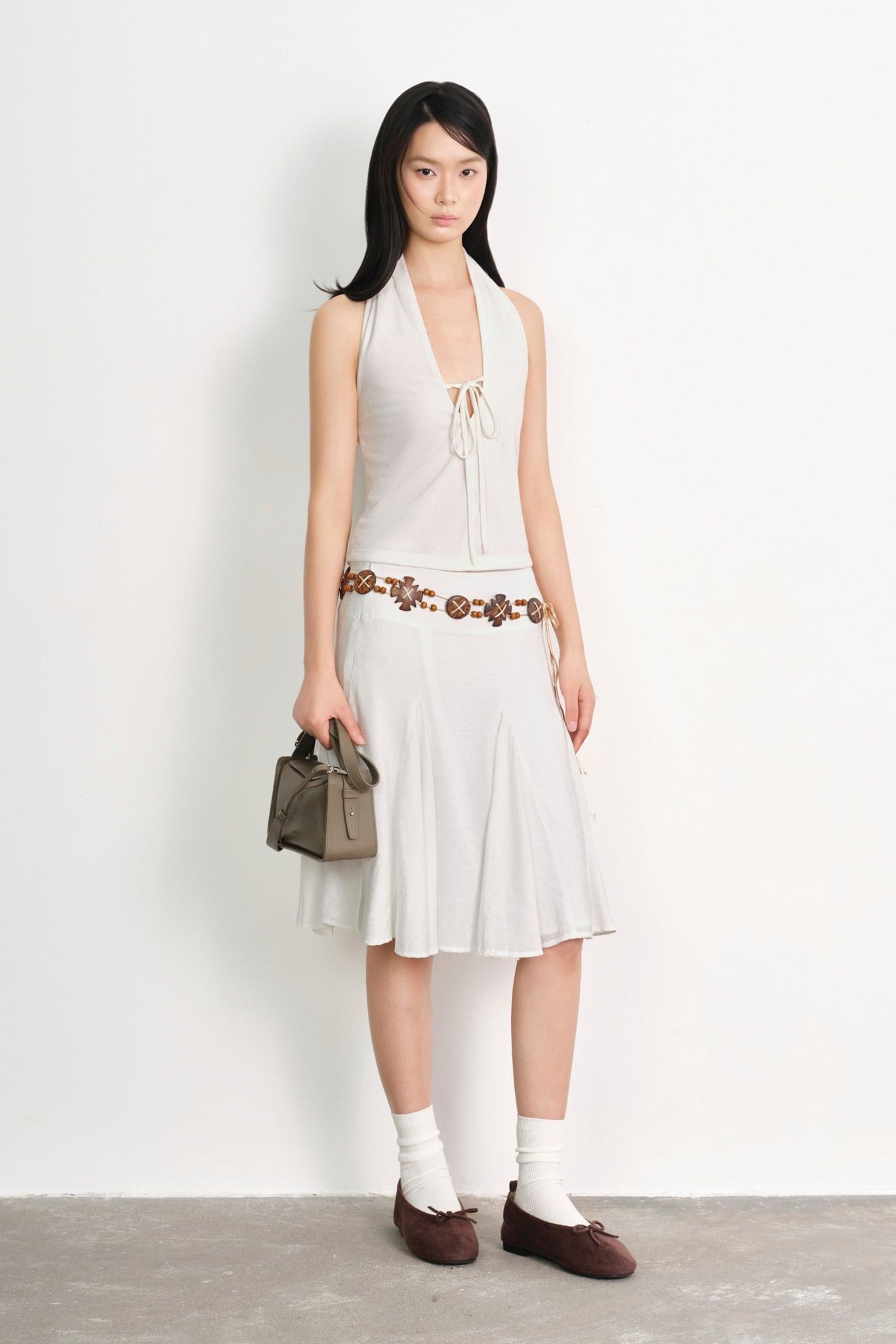  Áo kiểu - Tie-Font Halter Top - LIBÉ 7605 