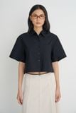 Sơ mi lửng - Black Oversized Crop Shirt - LIBÉ 7325 