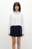  Striped Crop Shirt 