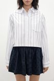  Striped Crop Shirt 