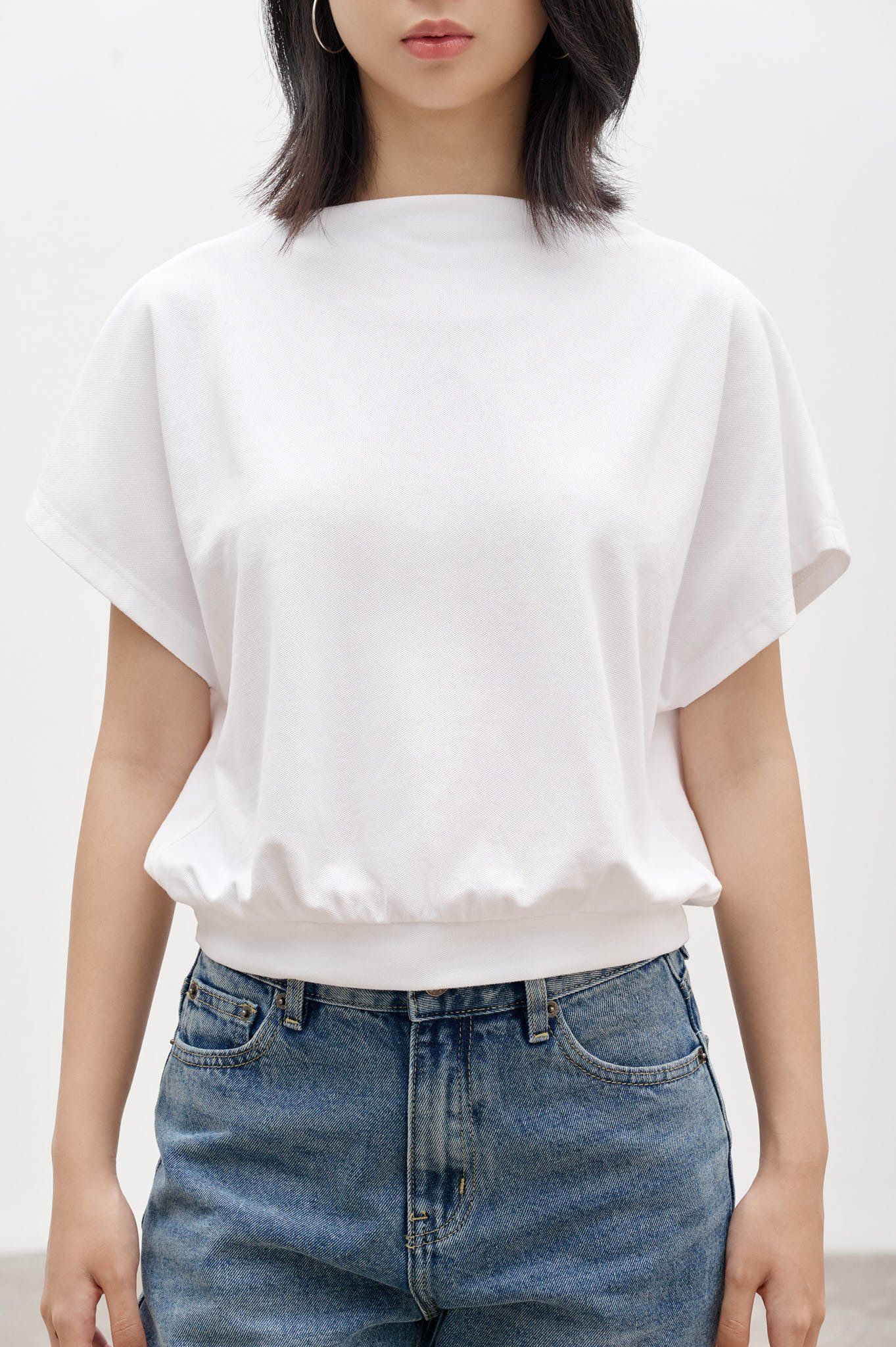  Turtleneck Top - White 