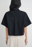 Sơ mi lửng - Black Oversized Crop Shirt - LIBÉ 7325 