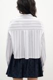  Striped Crop Shirt 