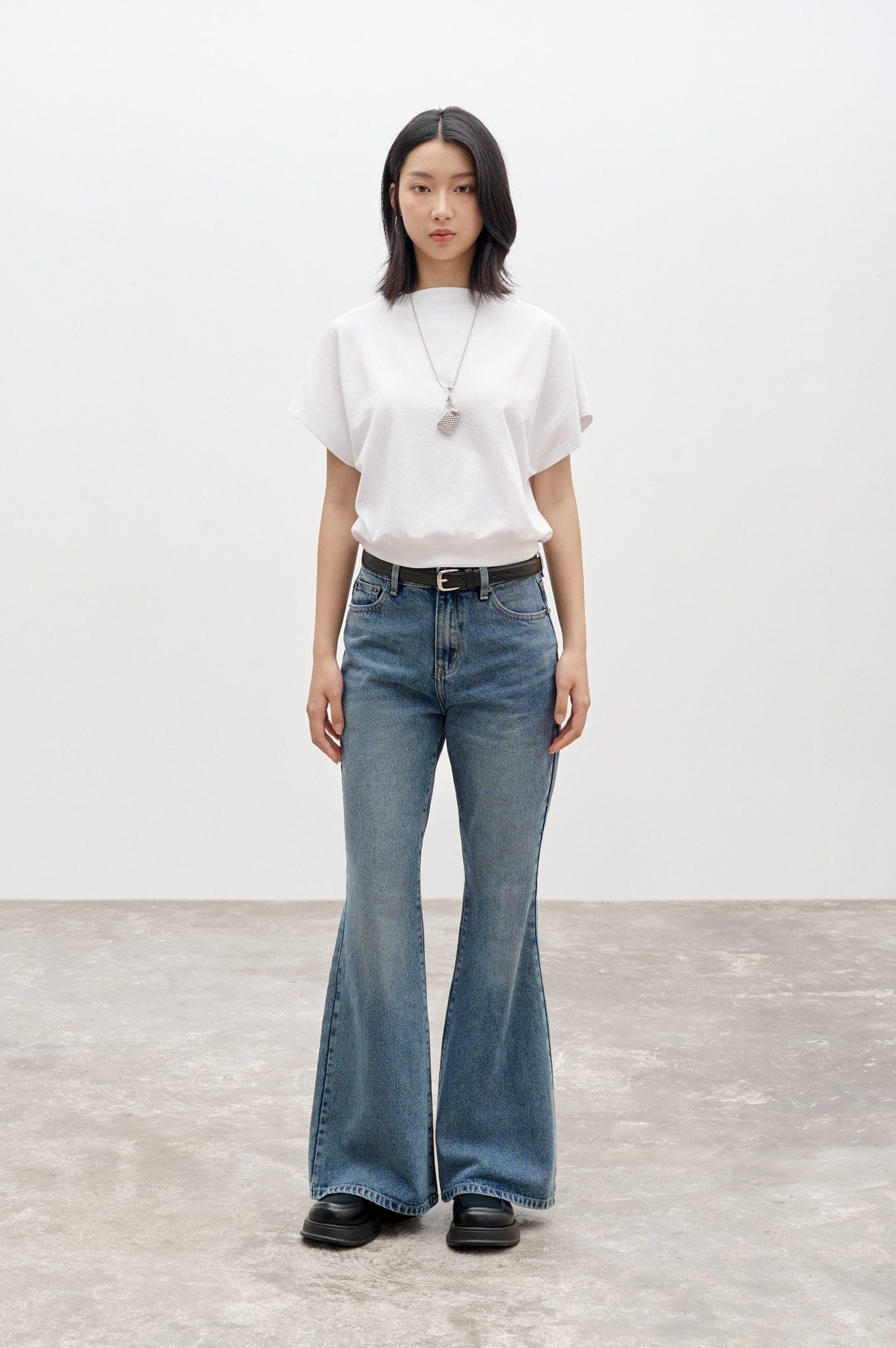  Turtleneck Top - White 