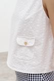  Áo hai dây kiểu - White Embroidered Camisole - LIBÉ 7285 