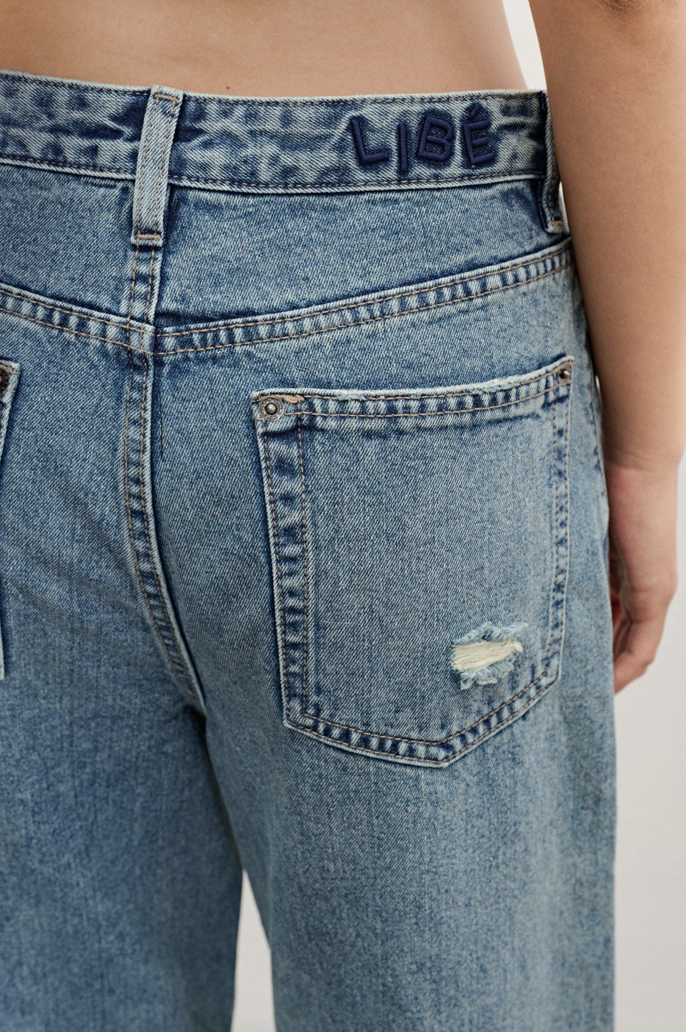  Medium Blue Ripped Jeans 