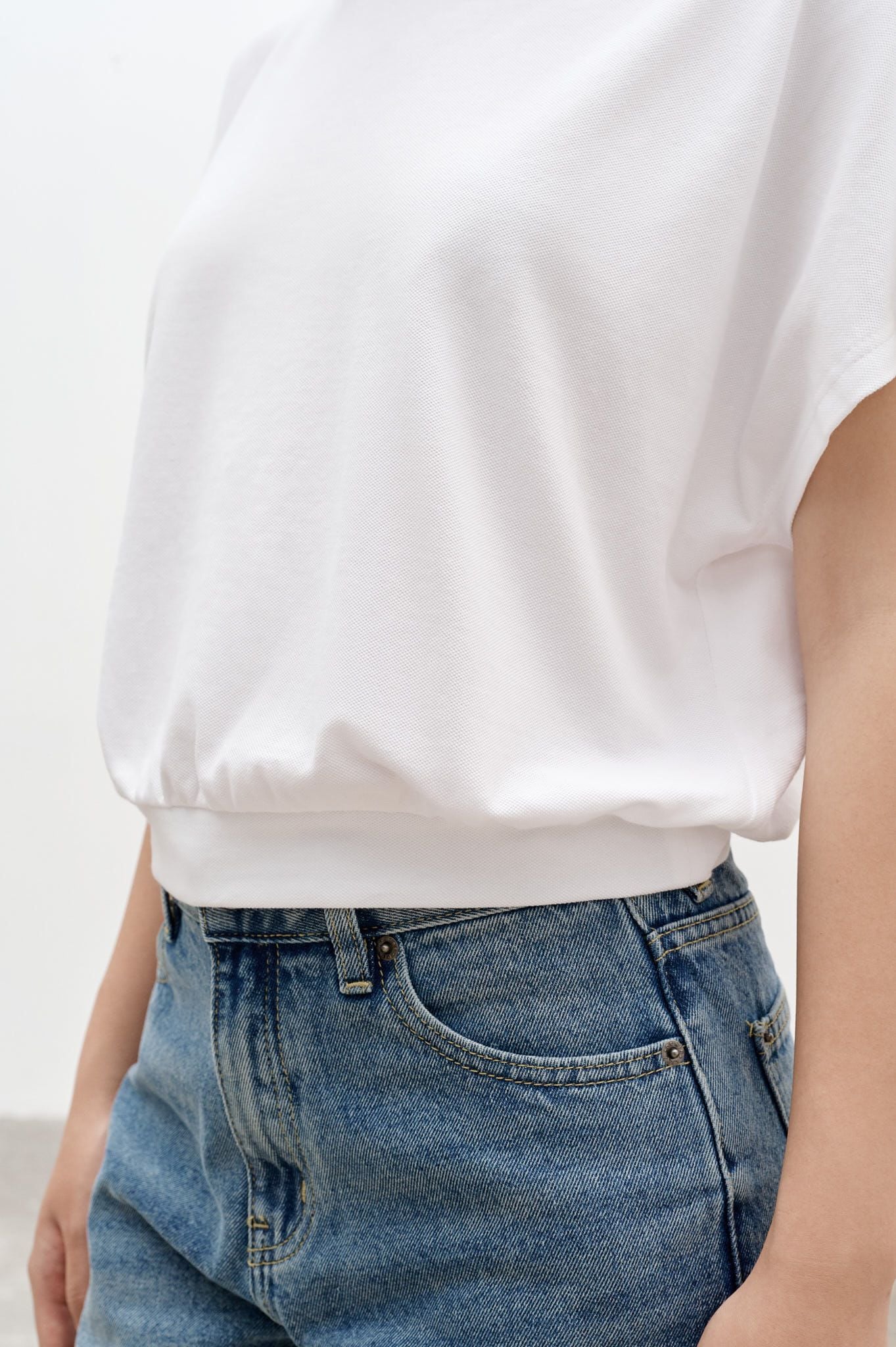  Turtleneck Top - White 