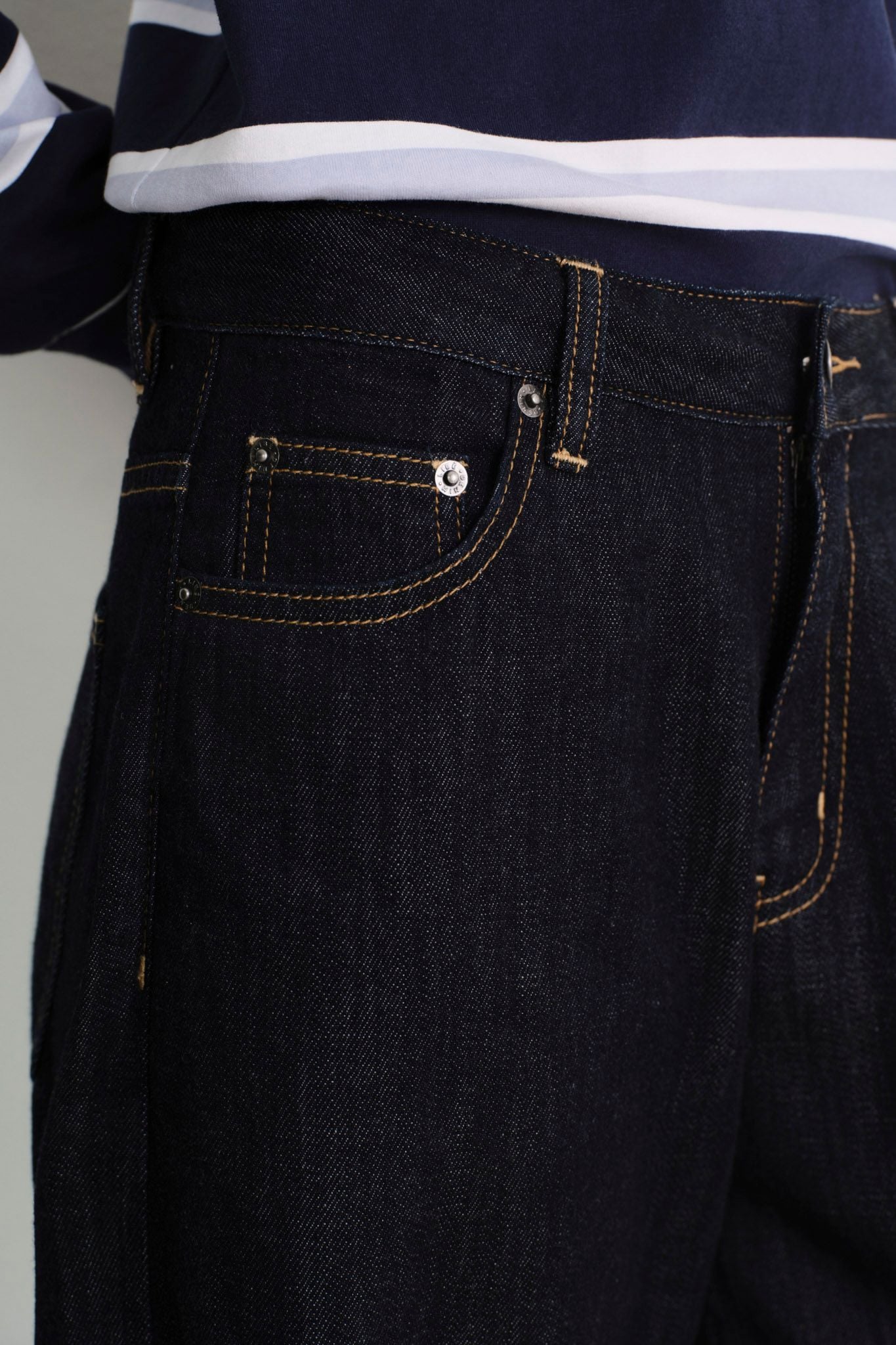  Quần Jeans ống cong - Deep Rinse Barrel Jeans - LIBÉ 7636 