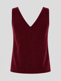  Áo kiểu - Red Wine Sleeveless Top - LIBÉ 7403 