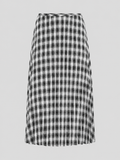  Váy lửng - Checked Pleated Midi Skirt - LIBÉ 7299 