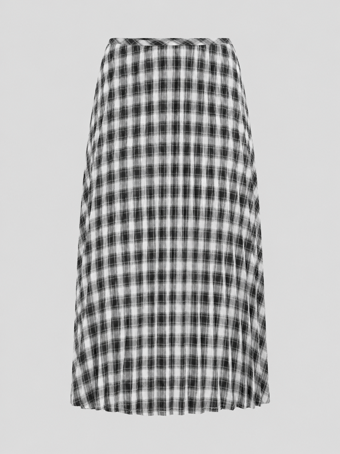  Váy lửng - Checked Pleated Midi Skirt - LIBÉ 7299 