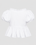  Áo kiểu - White Puff Sleeve Top - LIBÉ 7230 