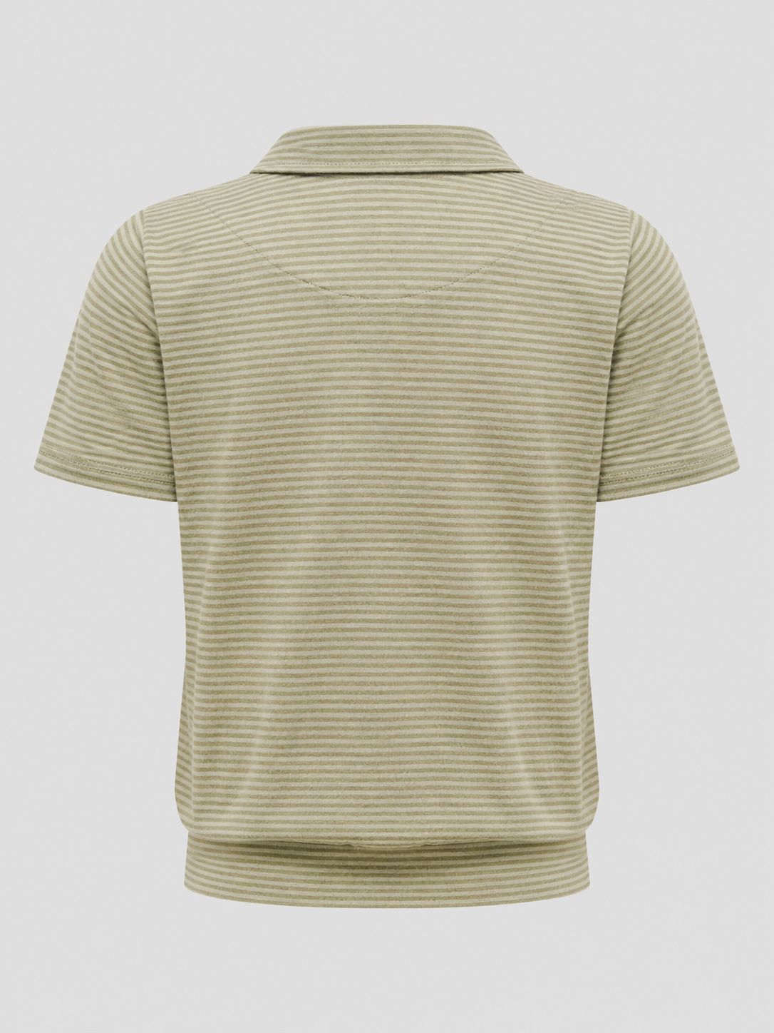  Áo kiểu - Olive Striped Polo Top - LIBÉ 7282 