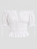  Áo kiểu - Ruched Tie Bow Top - LIBÉ 7043 