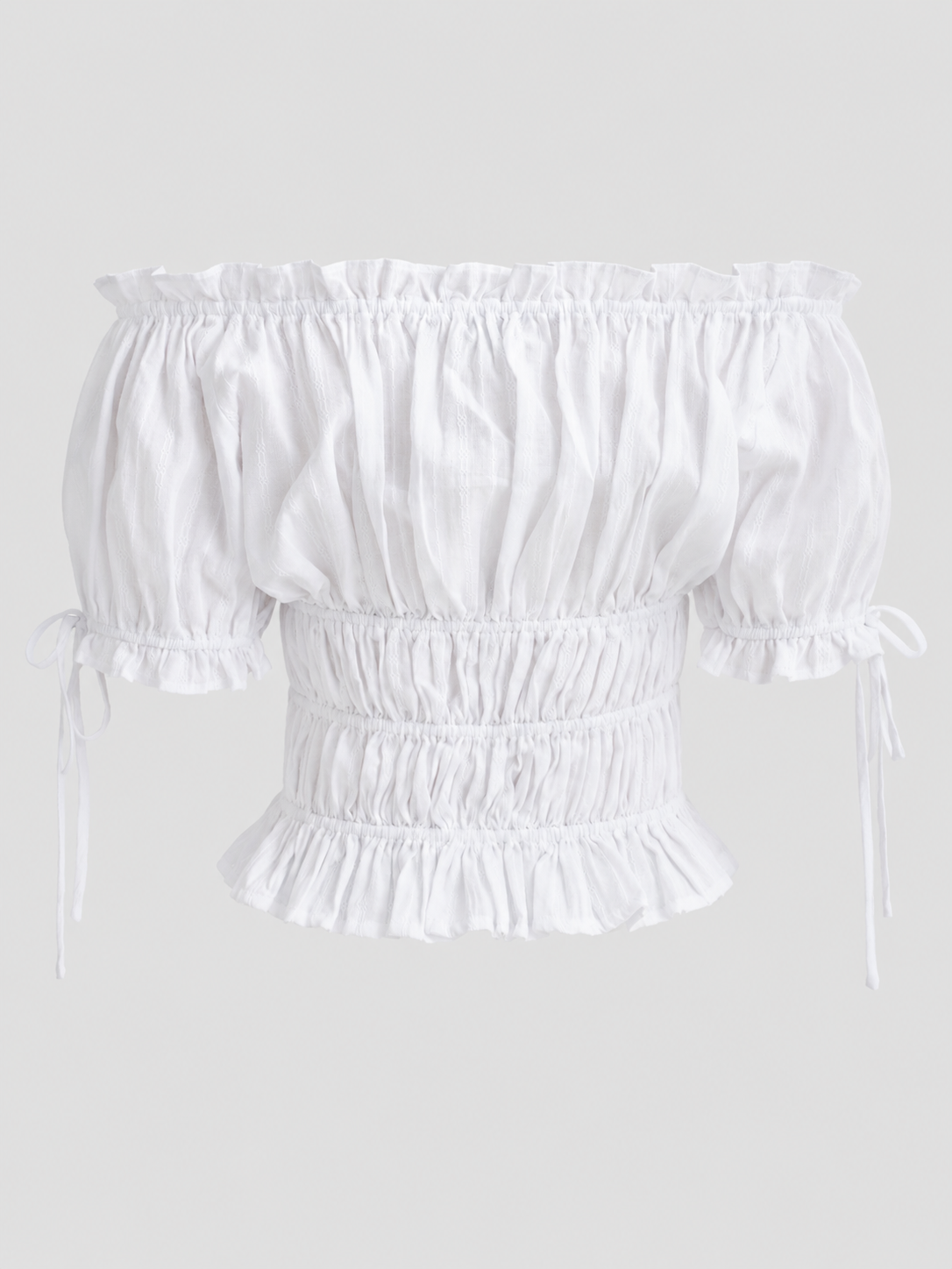  Áo kiểu - Ruched Tie Bow Top - LIBÉ 7043 