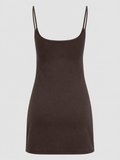  Đầm ngắn - Brown Basic Mini Dress - LIBÉ 7423 