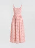  Đầm lửng - Floral Open Back Midi Dress - LIBÉ 7264 