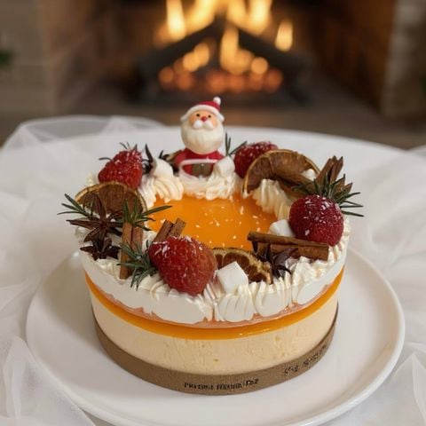 Mousse chanh leo Xmas