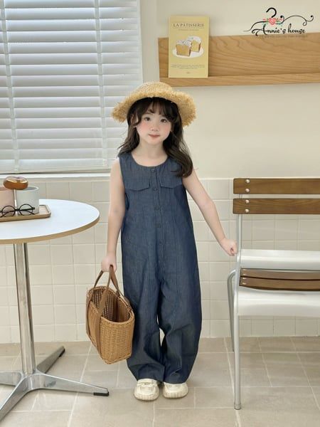  Nori Jumpsuit – Jumpsuit Dài Sát Nách Túi Hộp - Xanh Denim 