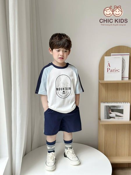  Mountain Set – Bộ đồ bé trai năng động phong cách thể thao - Tay Xanh 