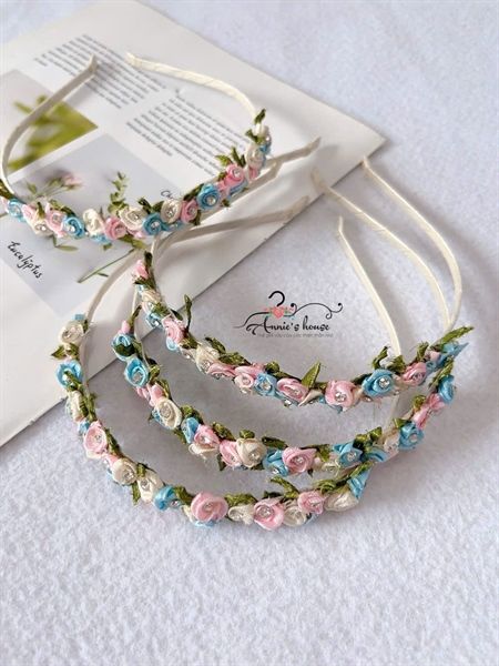  Cài tóc hoa nhí đính đá – Phụ kiện xinh cho bé gái đi tiệc, đi chơi - Hoa Xanh 