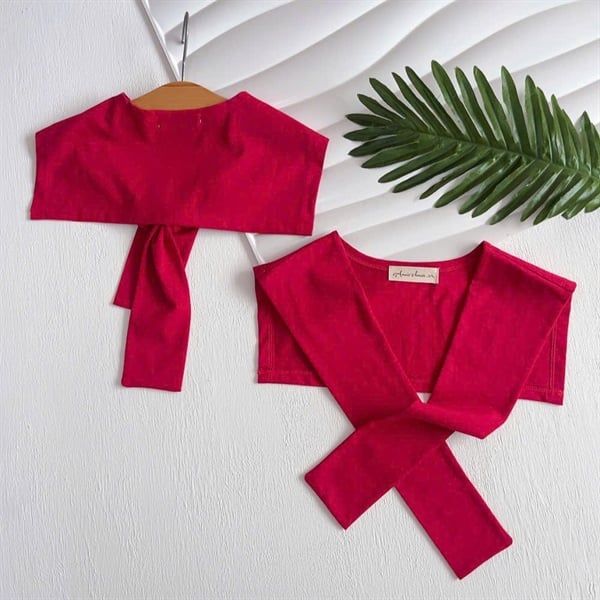  Khăn Choàng Thủy Thủ Kiểu Dáng Hàn Quốc - Màu Đỏ 