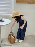  Nori Jumpsuit – Jumpsuit Dài Sát Nách Túi Hộp - Xanh Denim 
