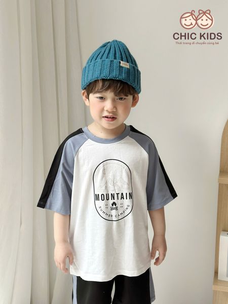  Mountain Set – Bộ đồ bé trai năng động phong cách thể thao - Tay Xám 