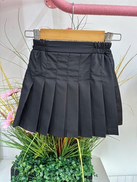  Chân Váy Xếp Pli Đen 