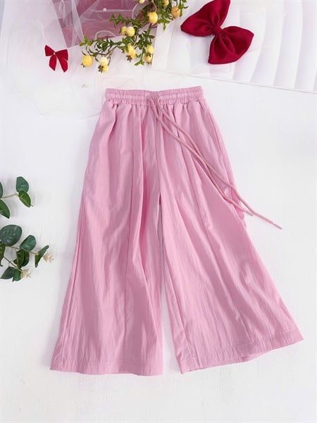  Breeze Pants - Quần Gió Suông Dài Cho Bé - Màu Hồng 