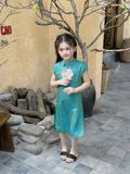  Lam Yên Dress - Đầm Sườn Xám Lam Yên Xanh 