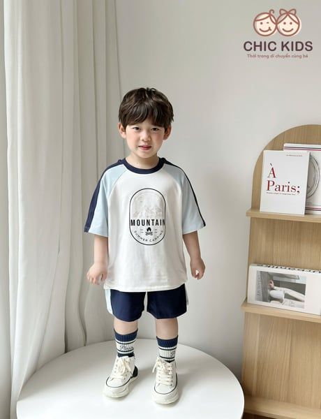  Mountain Set – Bộ đồ bé trai năng động phong cách thể thao - Tay Xanh 