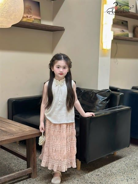  Muse Skirt - Chân váy dài bồng bềnh - Màu Hồng 