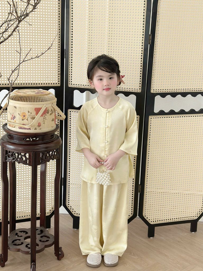  Set bộ Bà Ba Vân Khê - Màu Vàng 