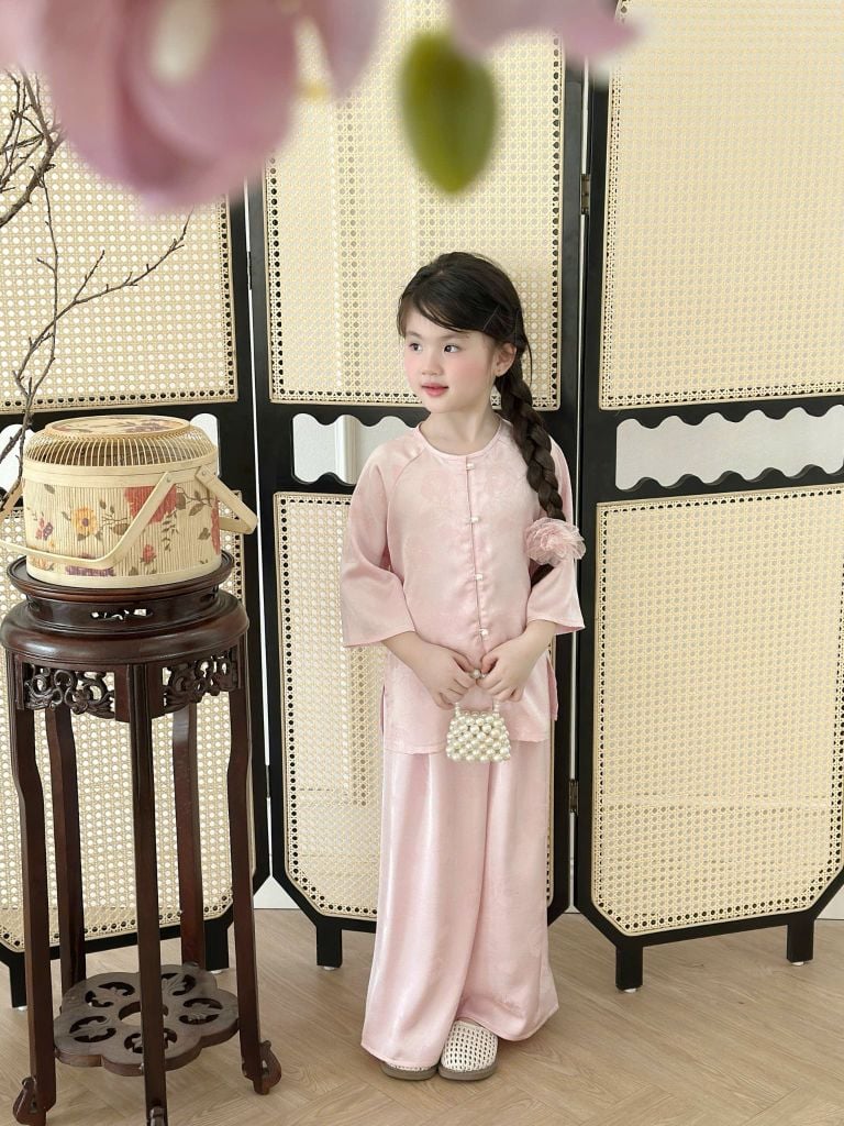  Set bộ Bà Ba Vân Khê - Màu Hồng 