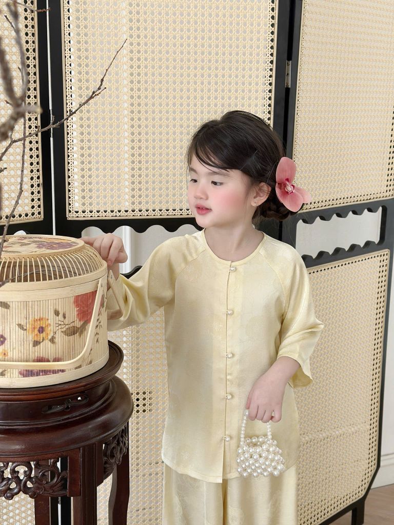  Set bộ Bà Ba Vân Khê - Màu Vàng 