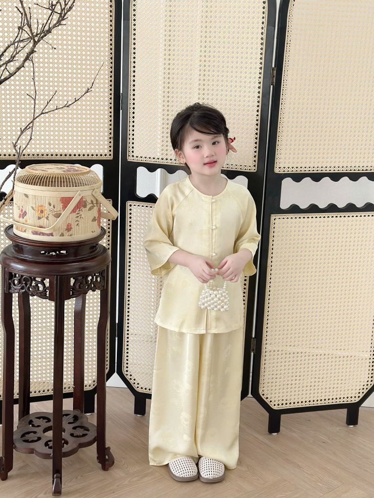  Set bộ Bà Ba Vân Khê - Màu Vàng 
