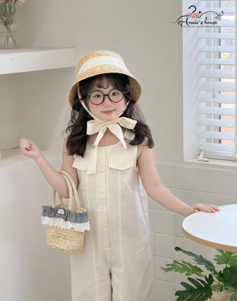  Nori Jumpsuit – Jumpsuit Dài Sát Nách Túi Hộp - Trắng Kem 