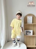  Urban Set – Bộ đồ bé trai phong cách street Hàn Quốc - Vàng 