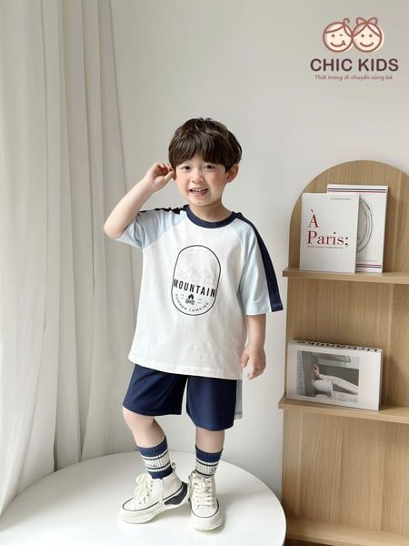  Mountain Set – Bộ đồ bé trai năng động phong cách thể thao - Tay Xanh 
