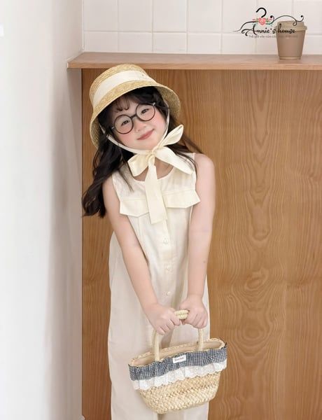  Nori Jumpsuit – Jumpsuit Dài Sát Nách Túi Hộp - Trắng Kem 
